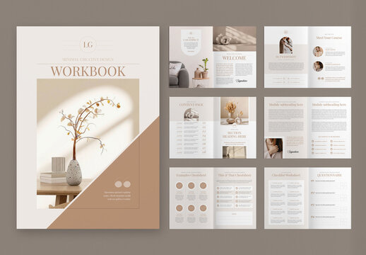Workbook Planner Brochure Design Layout