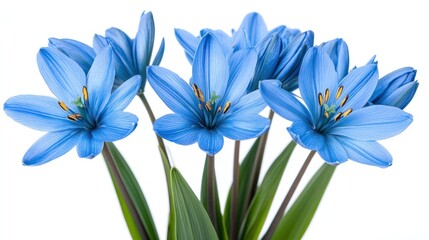 Fototapeta premium Close-up of a bouquet of vibrant blue flowers