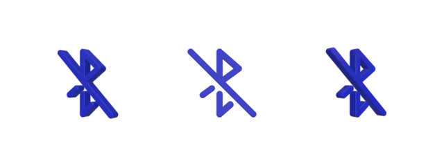 bluetooth disabled 3D icon isolated on background © srenhouse