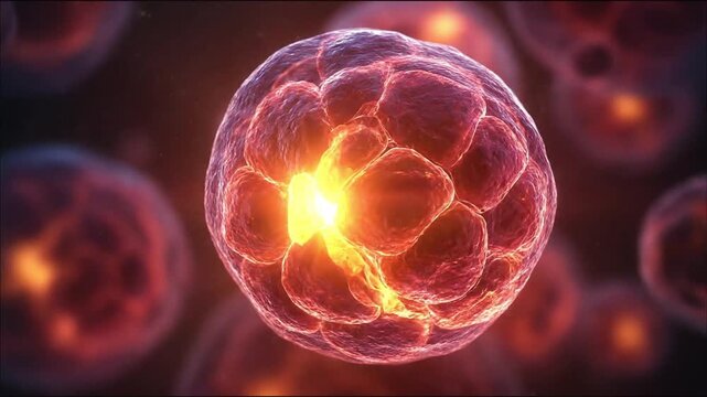 Woman egg cell realistic 3D Rendering