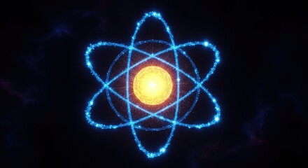 Illuminated atomic structure