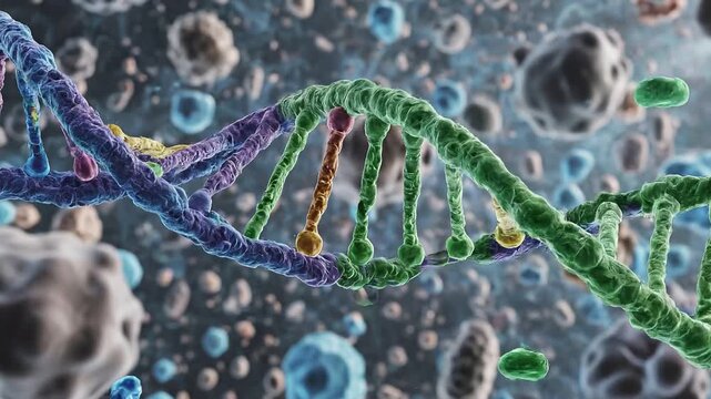 DNA Replication in Slow Motion Animation
