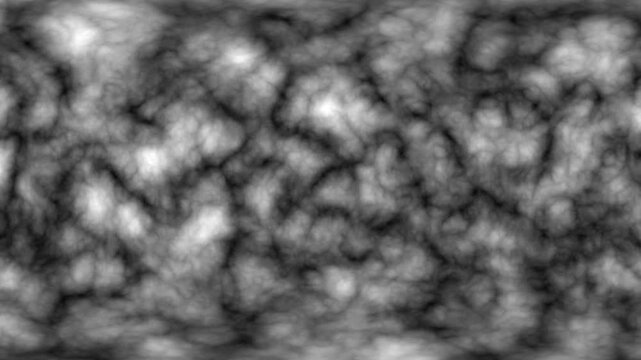 Abstract black and white turbulent flowing animated noise texture map background seamless loop high quality