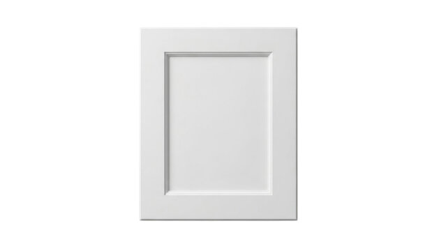 White Shaker Style Cabinet Door Isolated on White Background