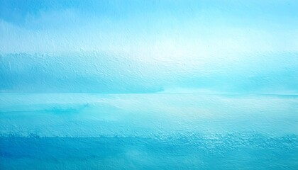 Minimalist Ocean Scene with Gentle Waves and Blue Gradient Sky