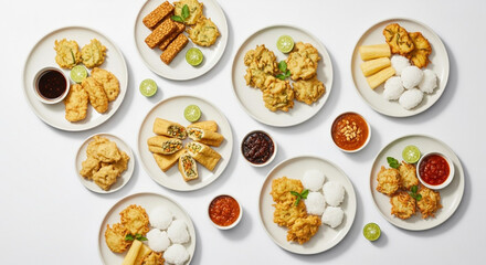 Indonesian Gorengan Fried Snack Assortment Platter