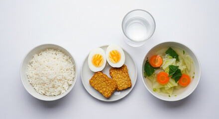 Healthy Indonesian Balanced Meal