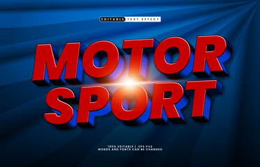 Motor Sport Editable Text Effect - Fast Motion Racing Style Typography for Game, Sport, and Poster