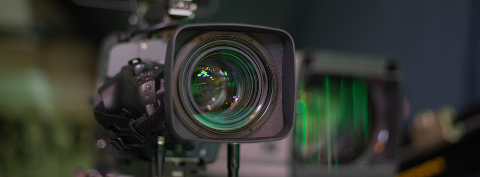 TV camera on the set of the show
