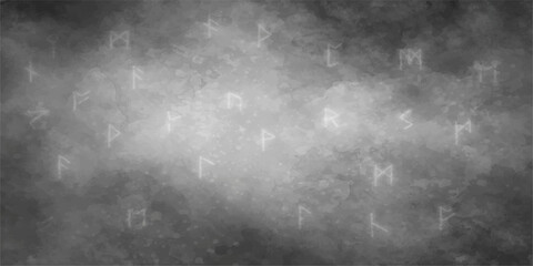 Obraz premium A dark and textured grunge metal background features a dirty gray surface with an old vintage wall pattern and smoke effects for a rough retro design
