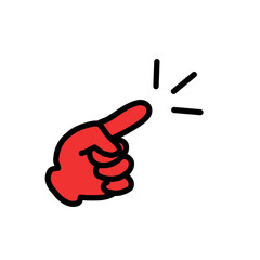 Fototapeta premium Hand Gesture Icons – Pointing Angle Icon