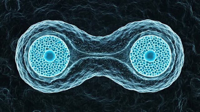 Cell Division Mitosis Animation in Slow Motion
