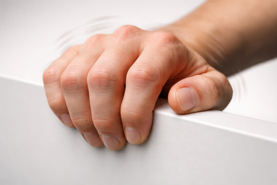 hand tremor shaking hand trembling hand human hand male hand health care medical symptom muscle spasm nervous system chronic disease stress anxiety neurology neuromuscular closeup detail finger