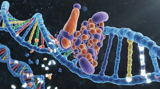 DNA Replication in Slow Motion Animation