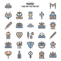 Mardi Gras Celebration, Colorful Mardi Festival, Festive Parade Scene © imran