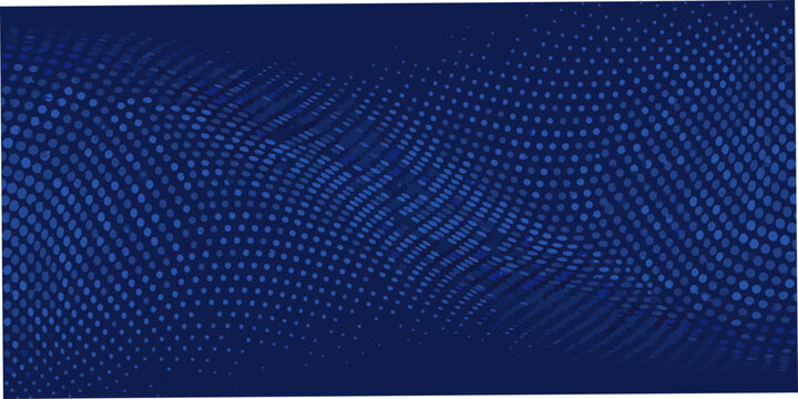 Abstract blue background with a wavy dotted pattern and gradient effect