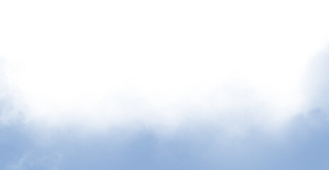 Fototapeta premium Realistic Blue Vapor Smoke PNG, Fog Effect Isolated on Transparent Background