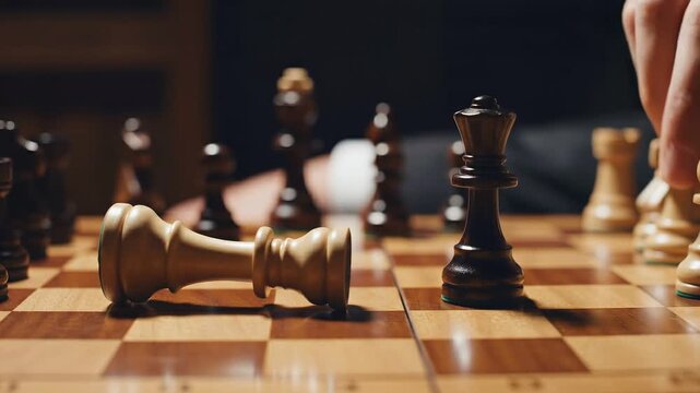 The Final Chess Move in Slow Motion