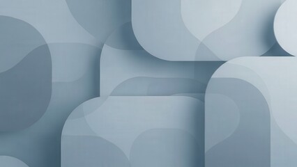 Abstract geometric shapes forming a textured background pattern, viewed from a straight-on perspective, showcasing rounded edges and layered design