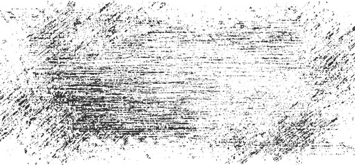 Obraz premium Black and white textured background with horizontal and diagonal distressed lines and speckles abstract