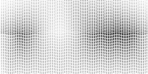 Dotted gradient halftone background. Horizontal seamless dots pattern in pop art style. modern
