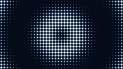 Abstract Diamond Flow Magic Halftone Square Art Vector Background