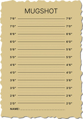 Vintage mugshot background 