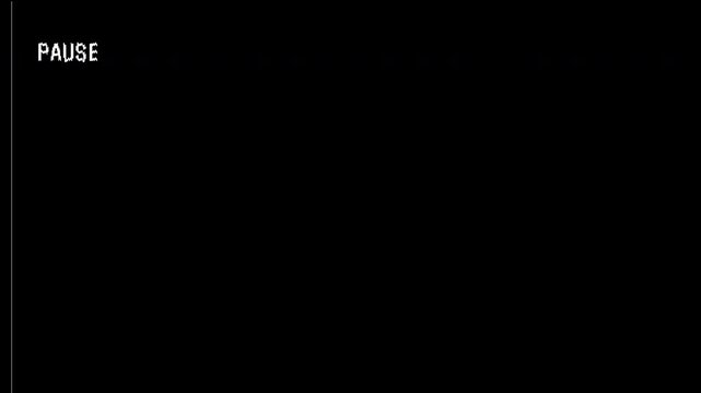 4K VHS video tape pause screen overlay with static distortion, analog noise, and timestamp, black background visual effect loop 4k video animation seamless loop