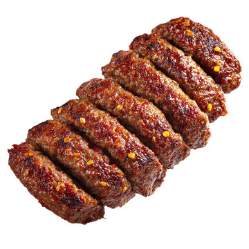 Shami kebab beef, isolated on transparent background