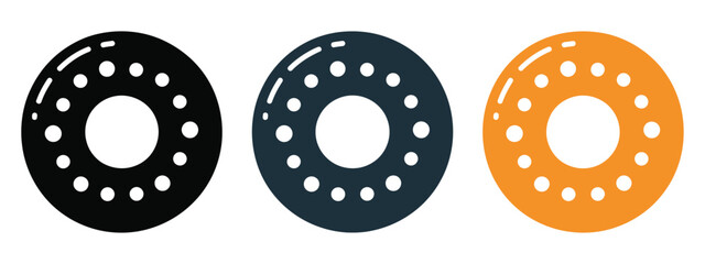 Fototapeta premium Bagel logo, bagel sandwich, and bagel symbol vector illustration for bakery branding, breakfast menu design, food packaging, culinary icons, and creative vector artwork projects.