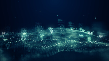 Abstract AI and data analytics background, charts, and digital information flow. Visualizes artificial intelligence, big data, innovation, smart technology, and advanced business analysis concepts. 