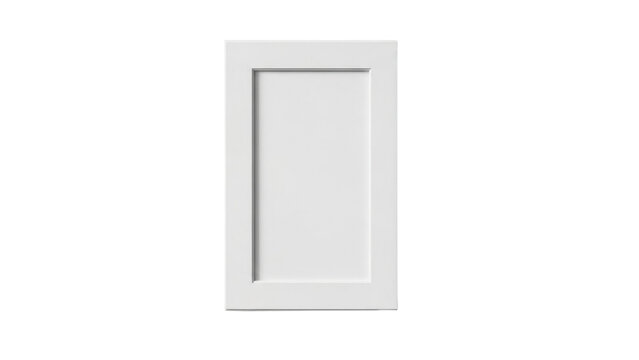 White Shaker Style Cabinet Door Isolated on White Background
