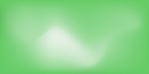 Green gradient blurred background. Template for a spring card, banner, poster, or cover. Vector.