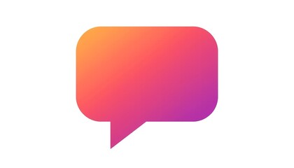 Fototapeta premium A colorful speech bubble icon on a transparent background