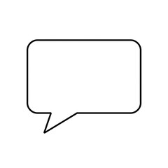 A simple black speech bubble icon on transparent background