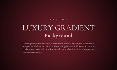 高級感のある真紅のグラデーション背景フレーム（ベクター）