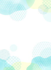 爽やかな和風背景素材　縦