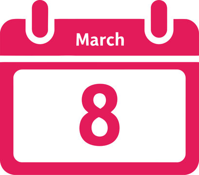 Women's day vector icon march 8 celebration Vector