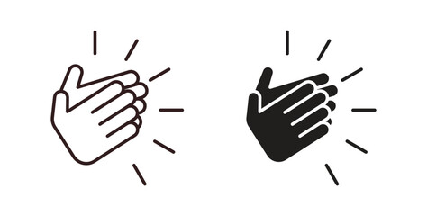 Obraz premium Clap icon element for design projects