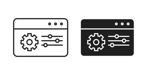 Fototapeta premium Control panel icon element for design projects