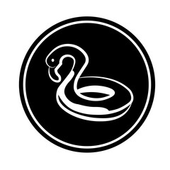 Icon feel with summer time and white background