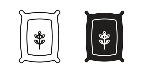 Fertilizer icon element for design projects