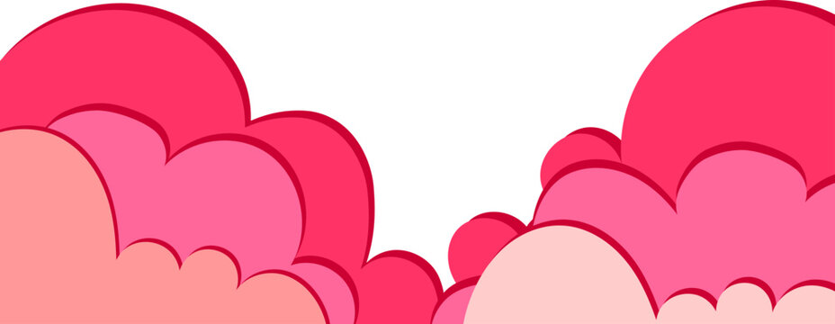Layered Love Heart Background Design