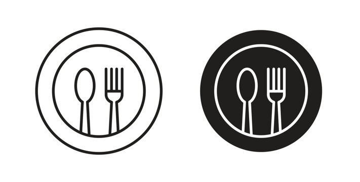 Food icon element for design projects