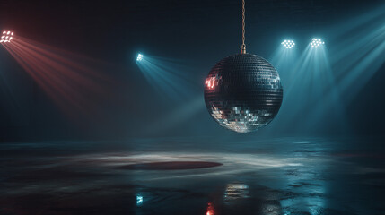 disco ball and lights