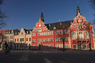 Marktplatz mit Rathaus im th&uuml;ringischen Arnstadt