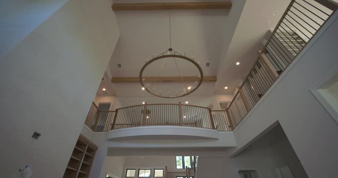 Luxury residential home under construction with modern architecture and high-end building design