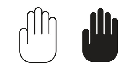 Obraz premium Hand icon element for design projects