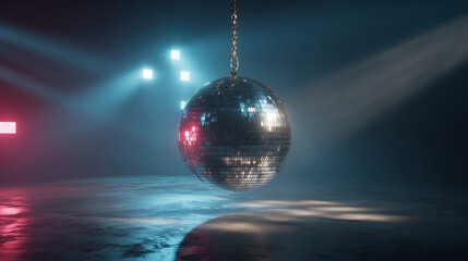 disco ball and lights