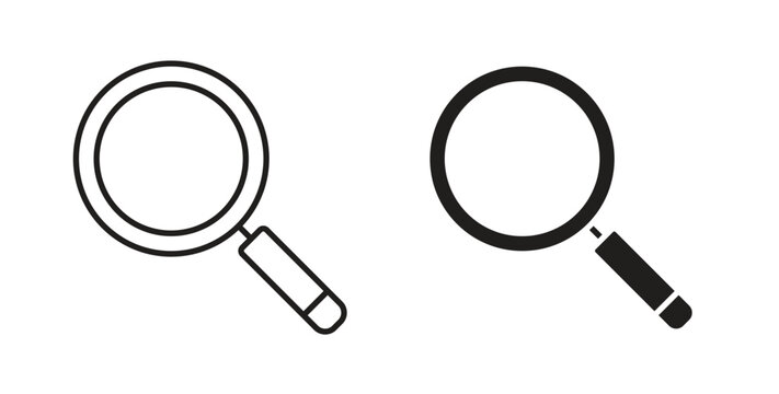 Loupe icon element for design projects